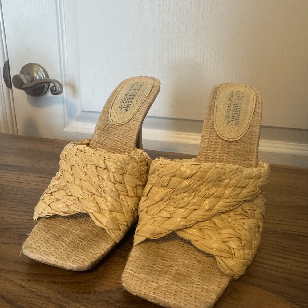 Bernardo Woven Natural Mules